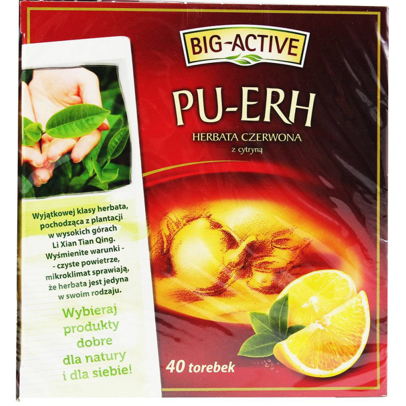 Herbata Pu-Erh 40 torebek Big Active