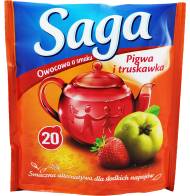 Herbata Saga Owocowa Pigwa i Truskawka 20 torebek
