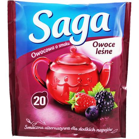 Herbata Saga Owocowa Owoce Leśne 20 torebek