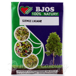 Nasiona Niezaprawiane Na Kiełki - Siemie Lniane 80g Bjos