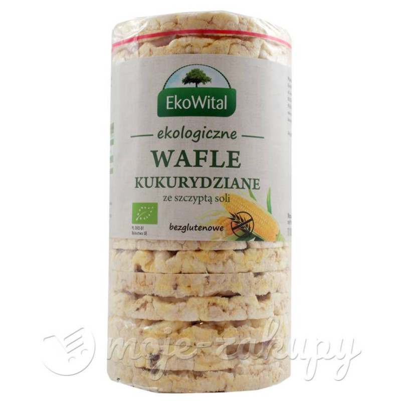 Wafle kukurydziane z solą eko 110g EkoWital