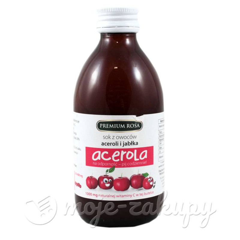 100% Sok z Aceroli i jabłka 250ml Premium Rosa