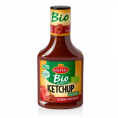 Ketchup BIO łagodny z suszonymi pomidorami 340g Roleski