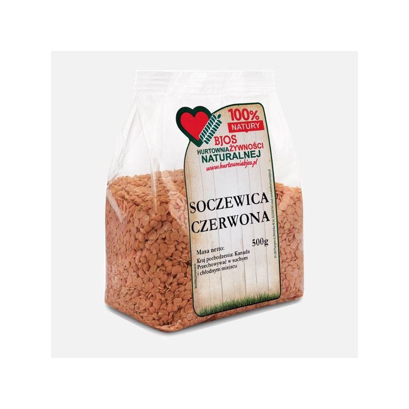 Soczewica czerwona 500g Bjos