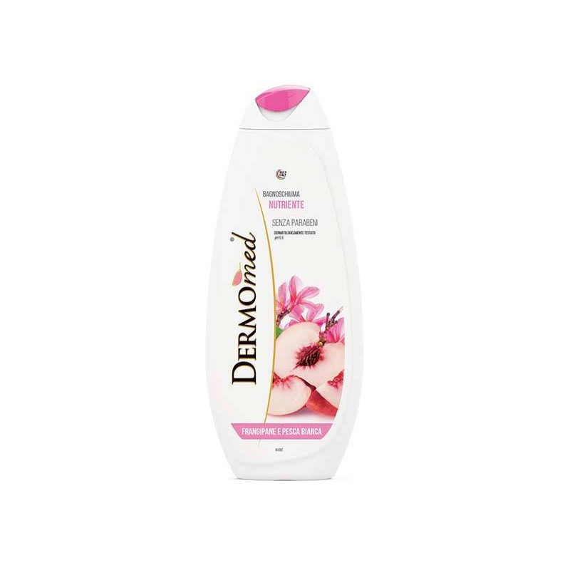 Dermomed, płyn do kąpieli Frangipani & Peach, o zapachu brzoskwini 500 ml ITA