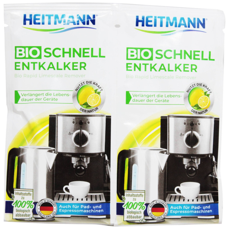 Odkamieniacz do ekspresów, czajników 2x25g BIO Heitmann