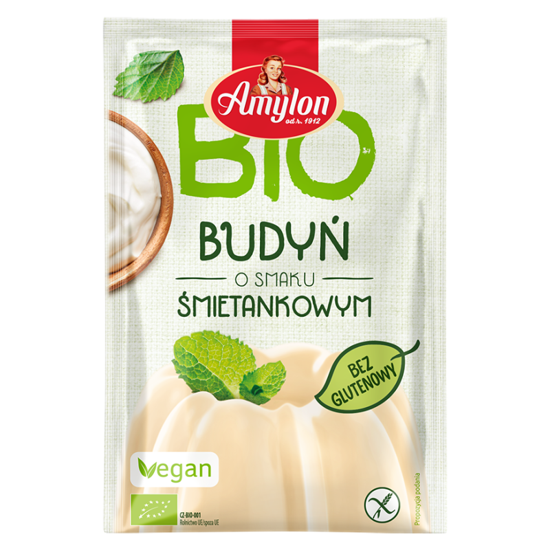 Budyń BEZGLUTENOWY Amylon - 40g Śmietankowy
