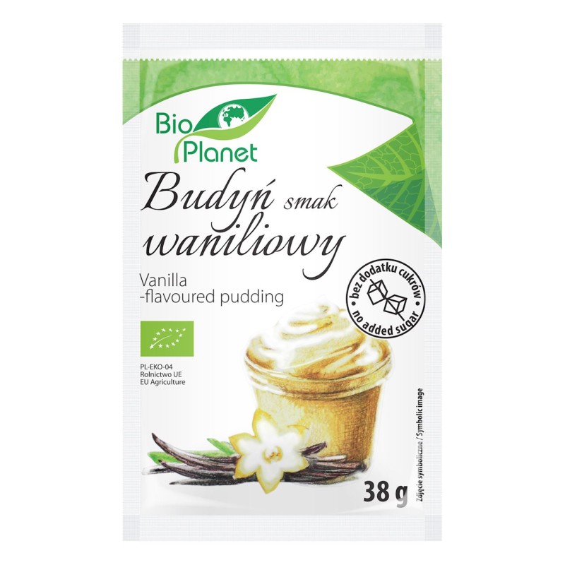 Budyń BIO o smaku WANILIA BOURBON- 38g Bio Planet