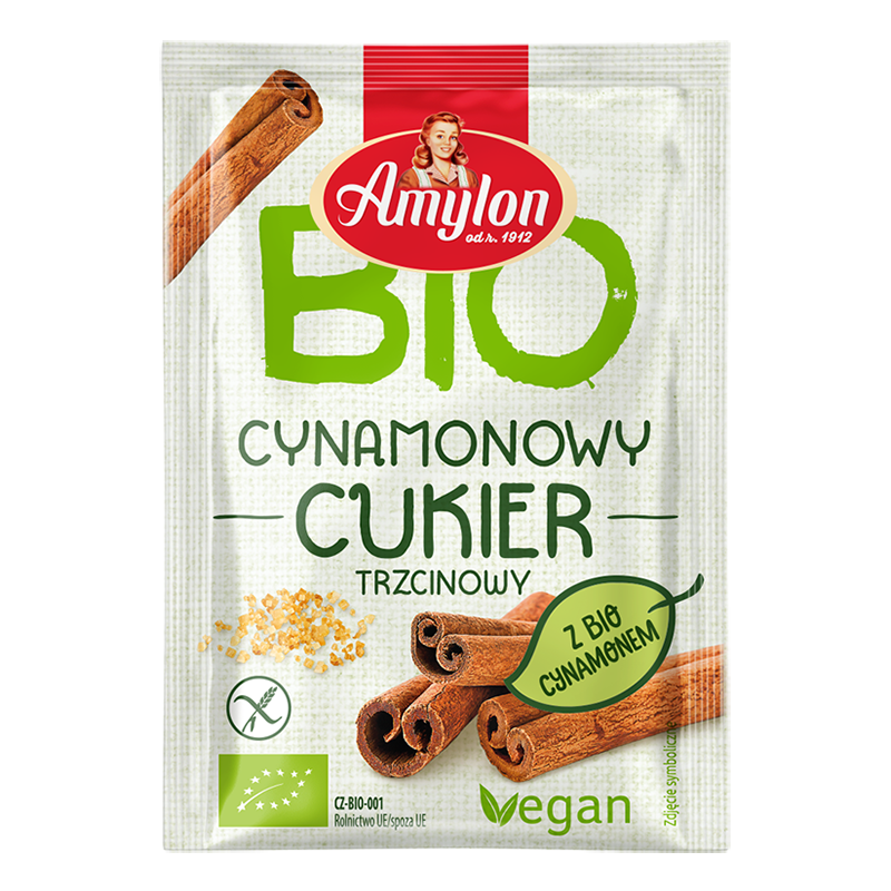 BEZGLUTENOWY Cukier Cynamonowy BIO 20g - Amylon