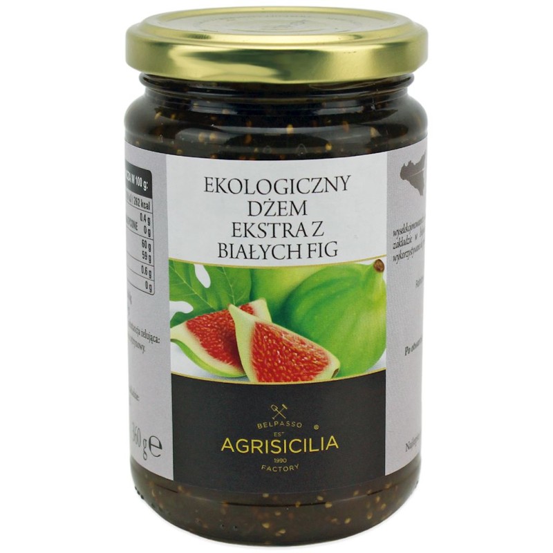 Dżem EKO z Białych Fig BIO 360g - AGRISICILIA