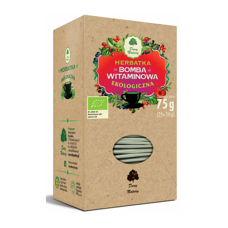 Herbatka Bomba Witamionowa BIO 75g - Dary Natury