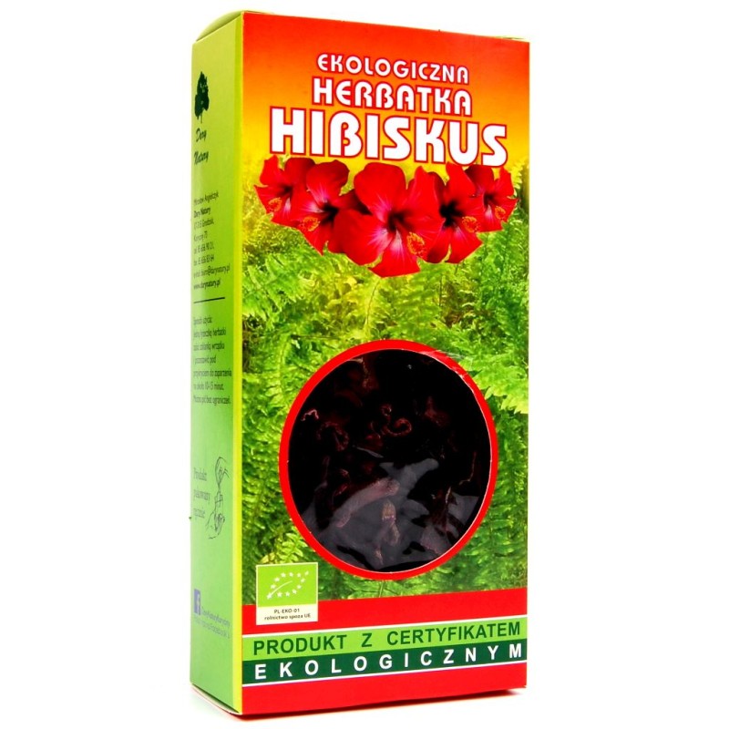 Herbatka Hibiskus BIO 50g - Dary Natury