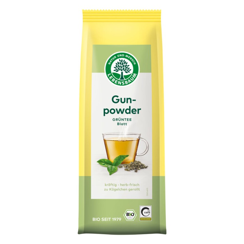 Herbata Zielona Gunpowder Liściasta BIO (100 g) od Lebensbaum