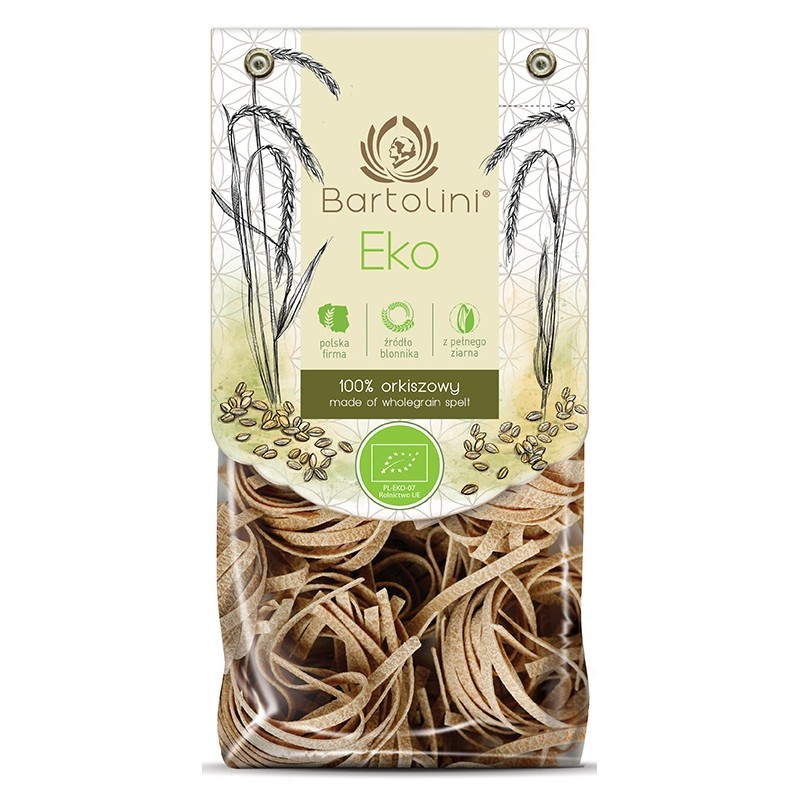 Makaron Orkiszowy Razowy gniazda BIO 250g - Bartolini