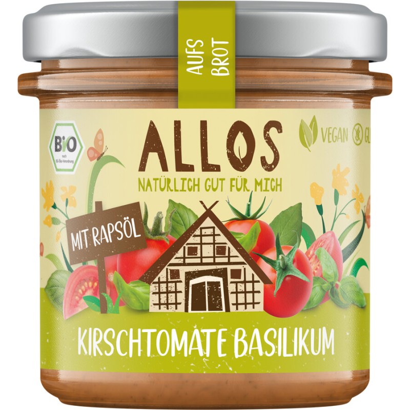Pasta z Pomidorami i Bazylią BEZGLUTENOWA BIO 140g – ALLOS