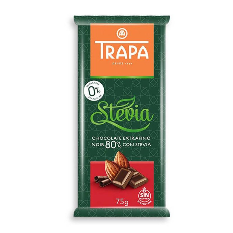 Czekolada Gorzka 80% Stevia 75g