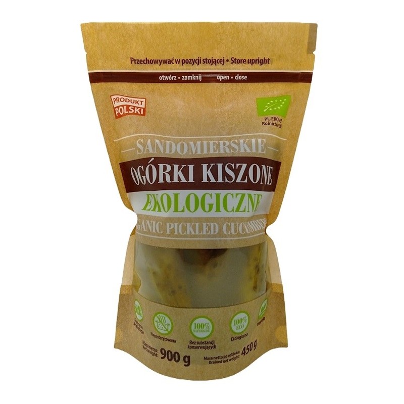 Ogórki Kiszone Sandomierskie Ekologiczne 900g