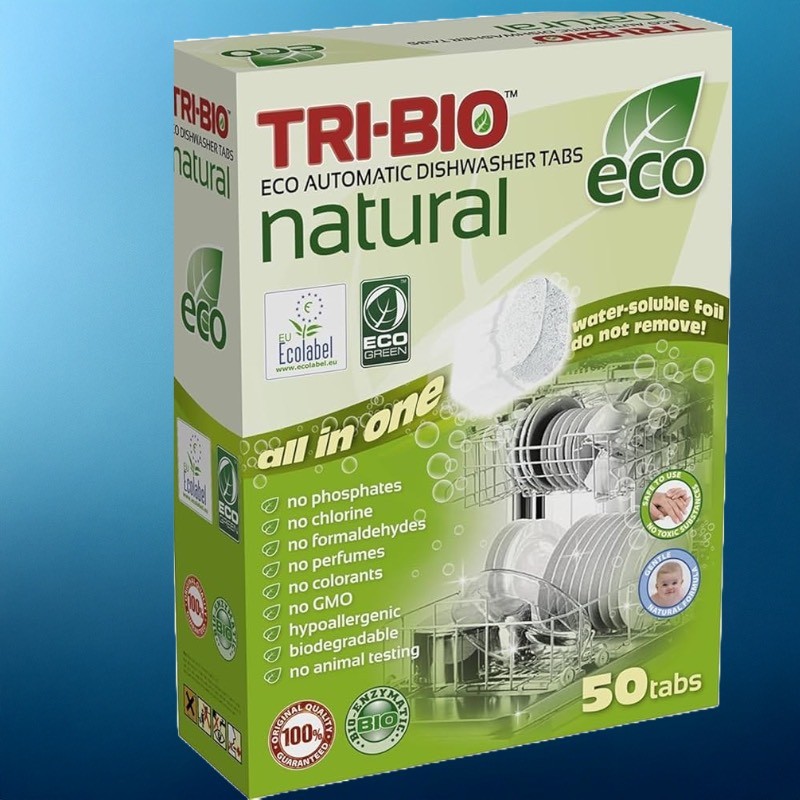 Naturalne EKO Tabletki do Zmywarki TRI-BIO