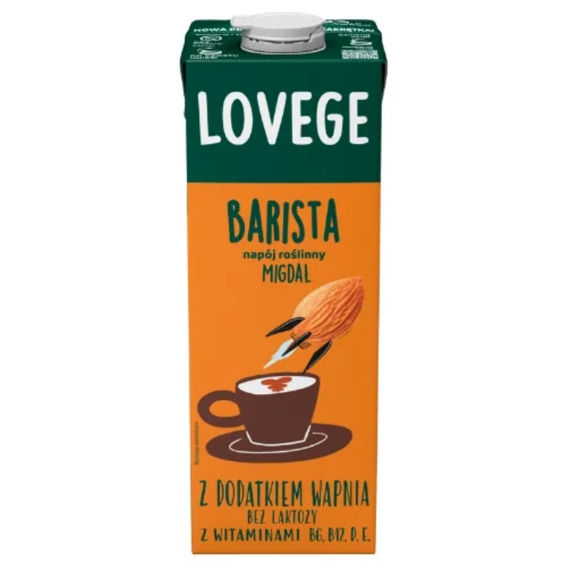 Napój Migdałowy Dla Baristów BEZ CUKRU Lovege 1l