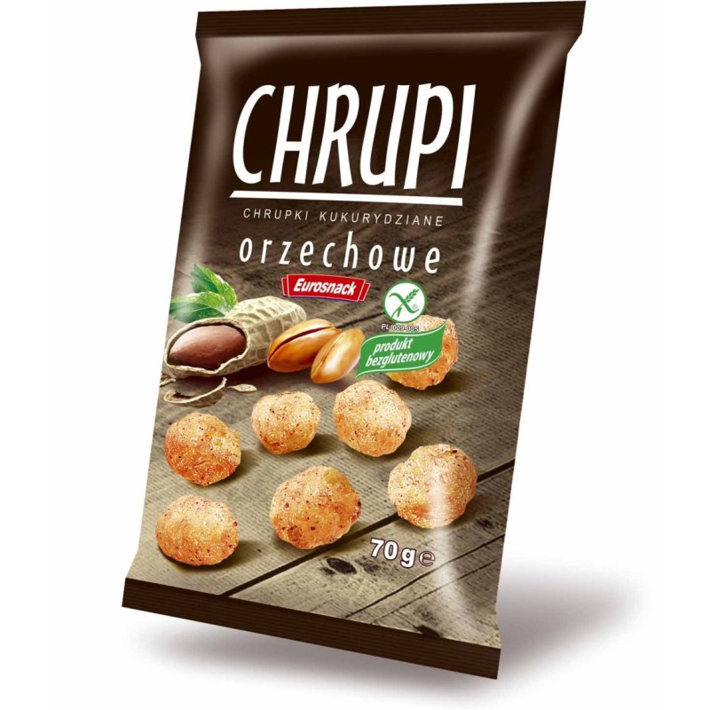 Chrupki kukurydziane o smaku orzechowym 70g CHRUPI