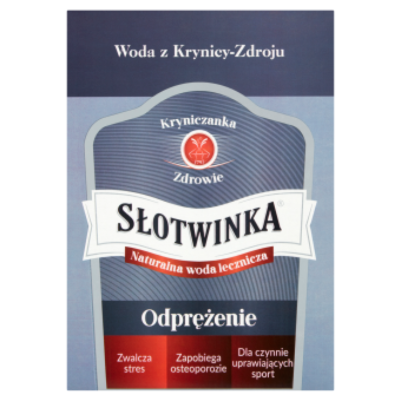 Woda lecznicza Słotwinka 3l Uzdrowisko Krynica-Zdrój