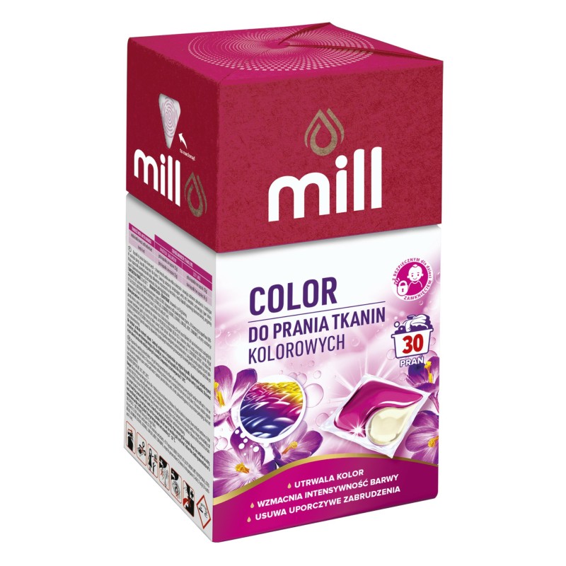 Kapsułki do prania mill color 30szt