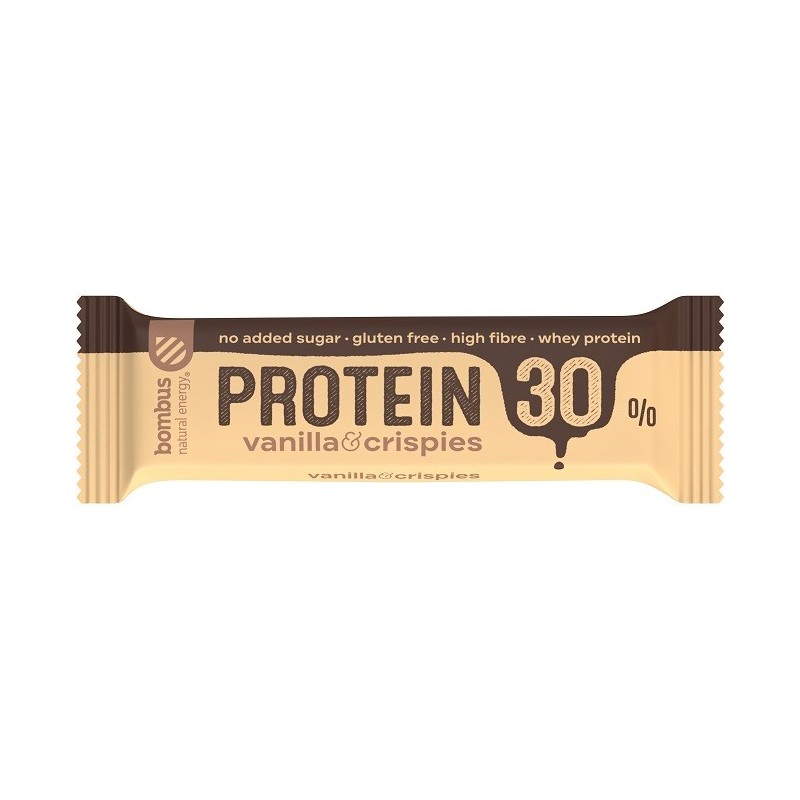 Baton Protein 30% vanilla-crispies 50g Bezglutenowy