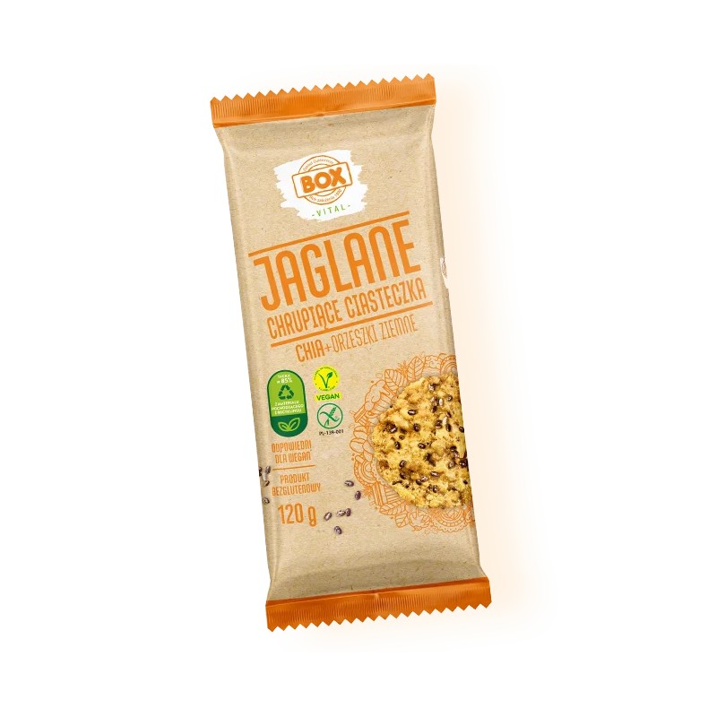 Ciasteczka Jaglane Chia + Orzeszki ziemne