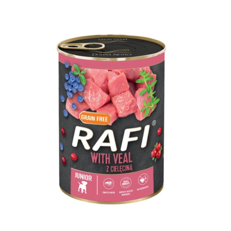 RAFI Mokra Karma PIES JUNIOR z cielęciną 400g