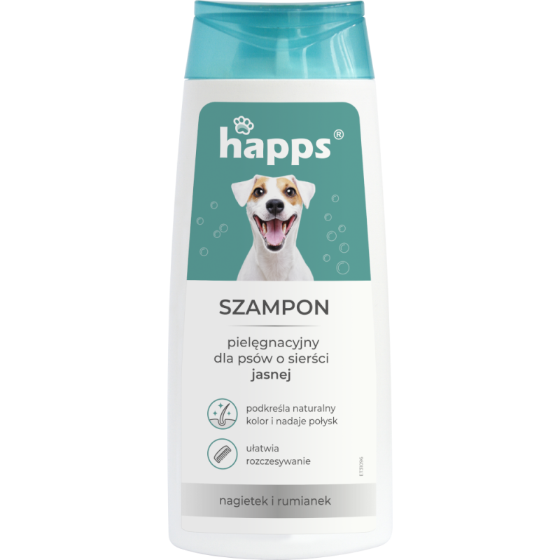 Szampon pielęgnacyjny dla psów o sierści JASNEJ - happs