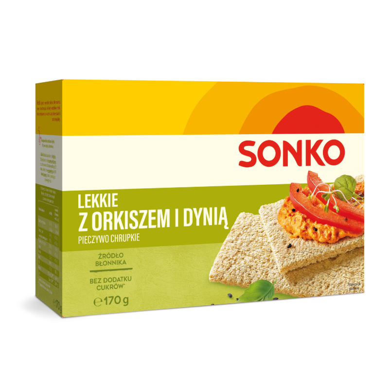 Pieczywo Lekkie z Orkiszem i Dynią 170g SONKO