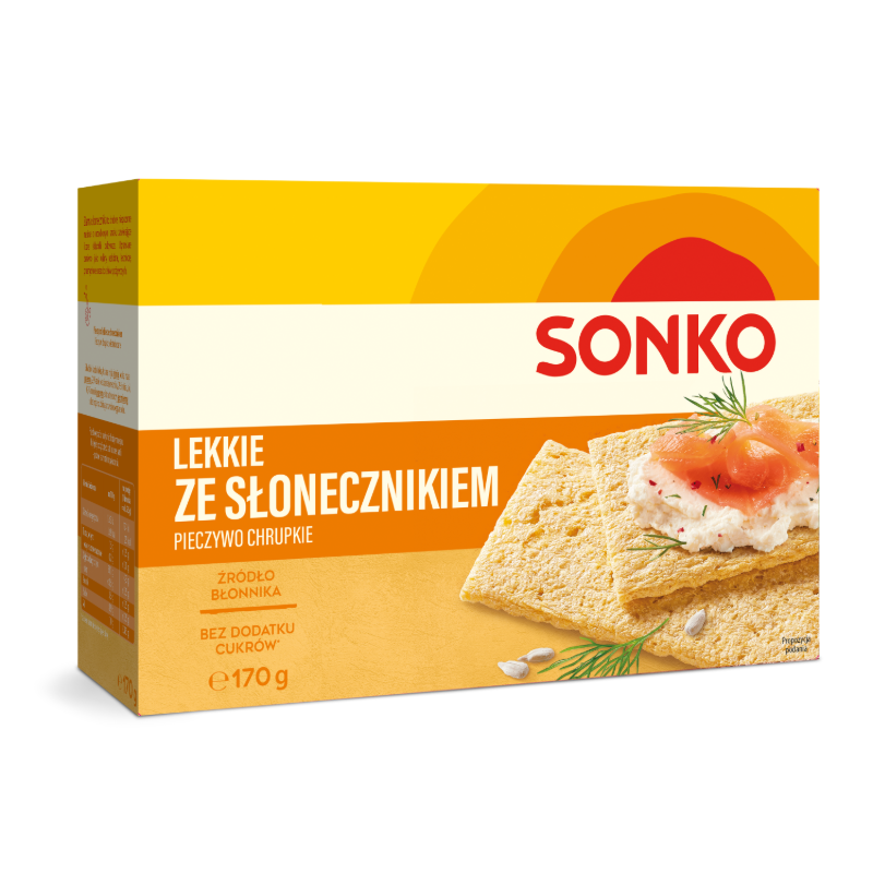 Pieczywo lekkie ze SŁONECZNIKIEM 170g SONKO