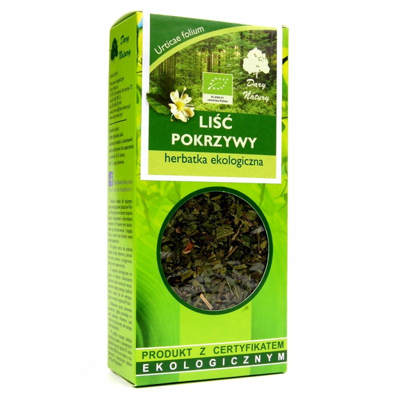 HERBATKA LIŚĆ POKRZYWY BIO 25 g – DARY NATURY