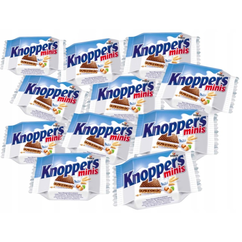 Knoppers Minis Wafelek nadziewany 200 g
