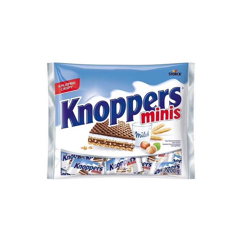 Knoppers Minis Wafelek nadziewany 200 g