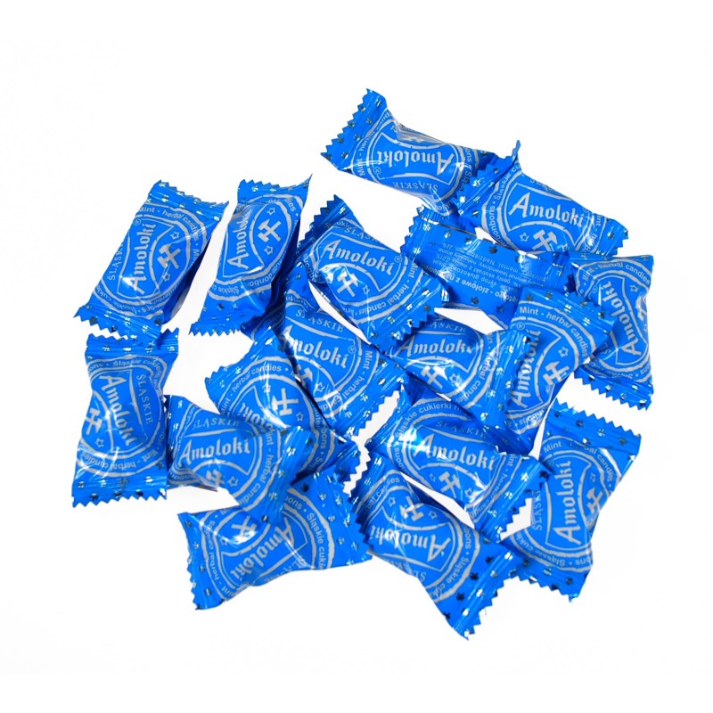 ŚLĄSKIE AMOLOKI CUKIERKI MIĘTOWO-ZIOŁOWE 80g