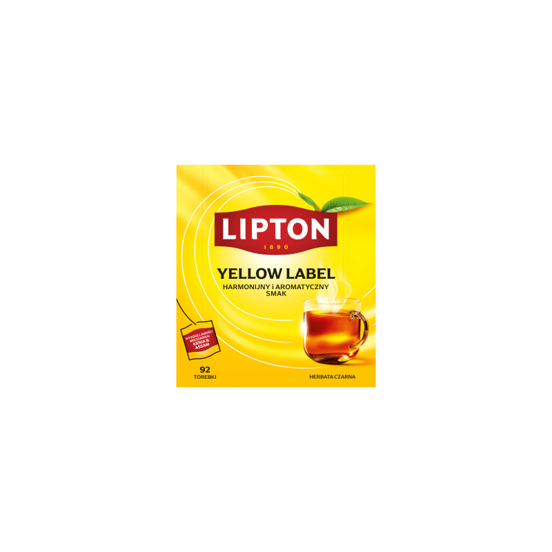 Lipton Yellow Label Herbata czarna 184 g (92 torebki)