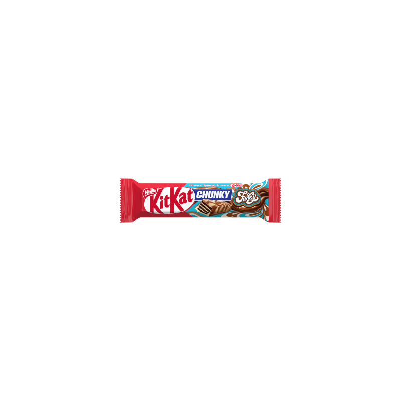 KitKat Chunky Funky Chrupiący wafel kakaowy w czekoladzie mlecznej i białej polewie 40 g