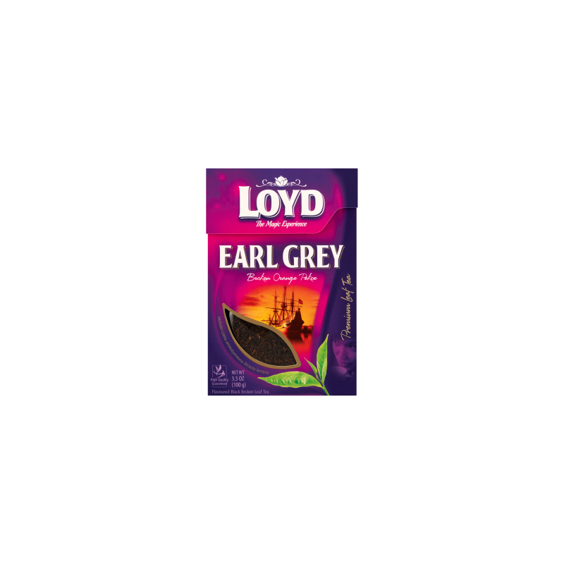 Loyd Earl Grey Herbata czarna aromatyzowana liściasta łamana 100 g