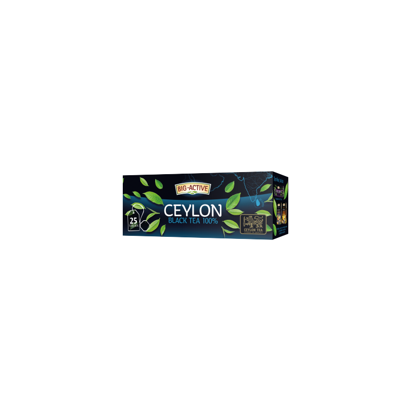 Big-Active Ceylon Herbata czarna 100 % 37,5 g (25 torebek)