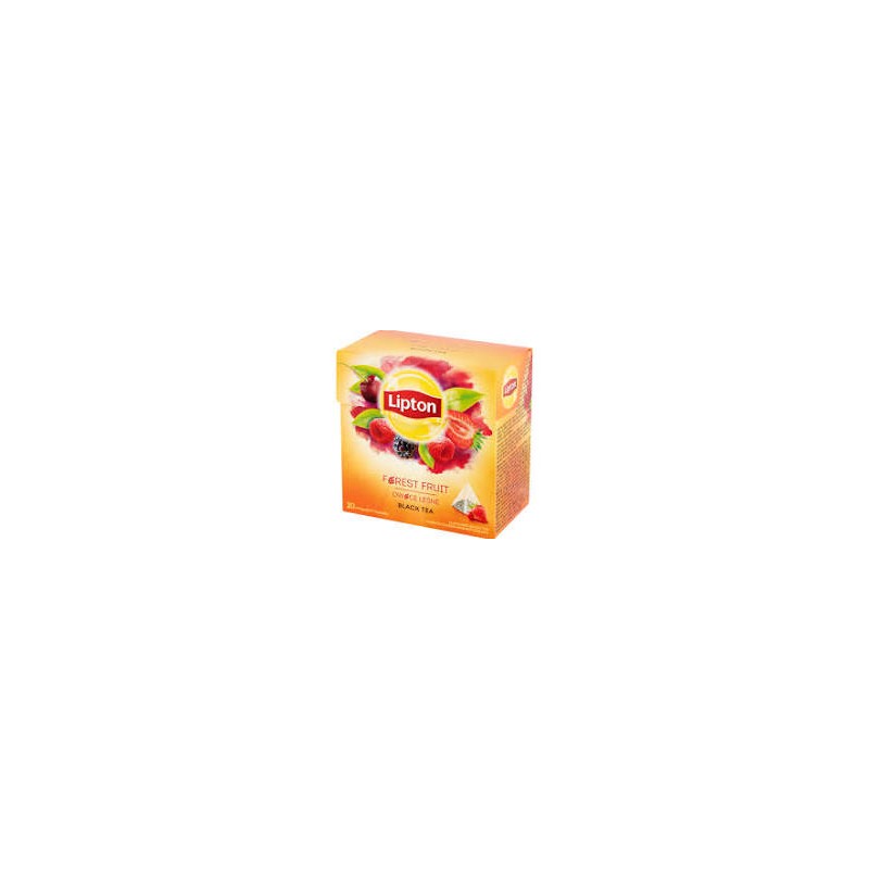 Lipton Herbata czarna aromatyzowana Owoce leśne 20 x 1.7 g