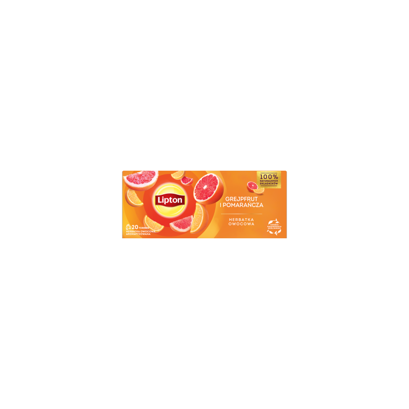 Lipton Herbatka owocowa grejpfrut i pomarańcza 34 g (20 torebek)