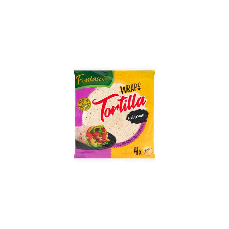 Funtastic Tortilla z ziarnami 250 g (4 x 62,5 g)