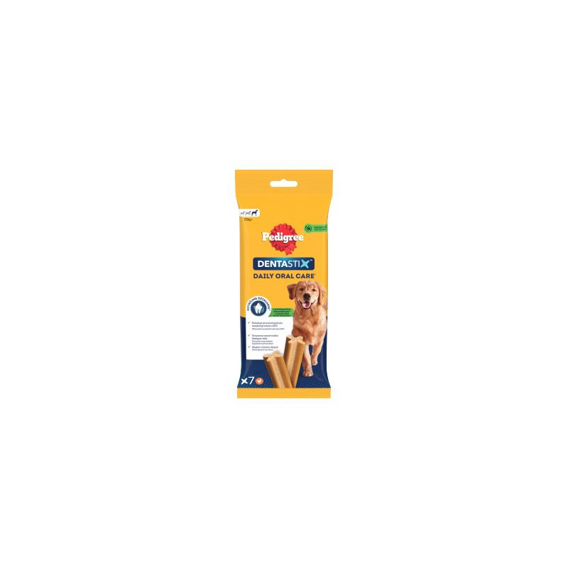 Pedigree DentaStix Karma uzupełniająca dla psów 25 kg+ 270 g (7 sztuk)