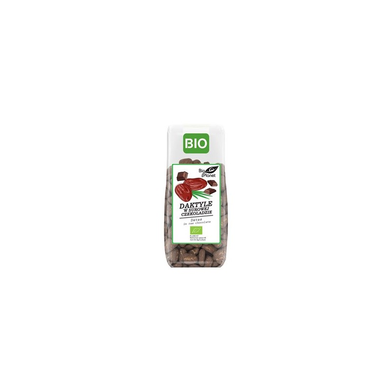 DAKTYLE W SUROWEJ CZEKOLADZIE BIO 100 g - BIO PLANET