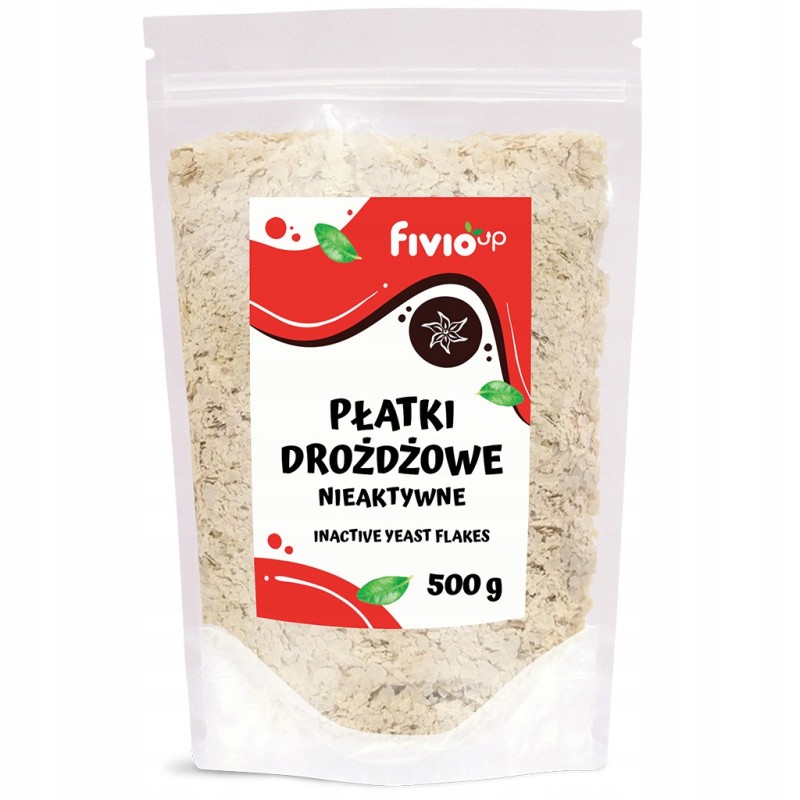 PŁATKI DROŻDŻOWE DROŻDŻE NIEAKTYWNE NATURALNE 500 G FIVIO UP