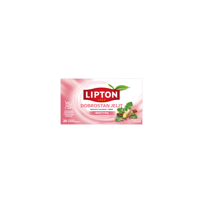 Lipton Herbatka ziołowa dobrostan jelit 38 g (20 torebek)
