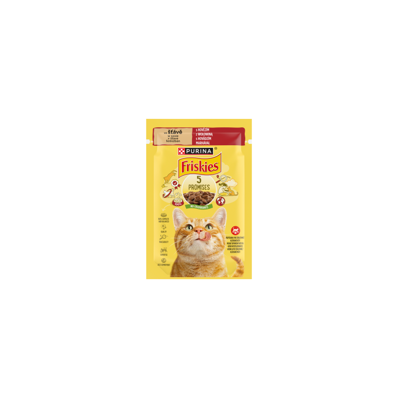 Friskies Karma dla kotów w sosie z wołowiną 85 g