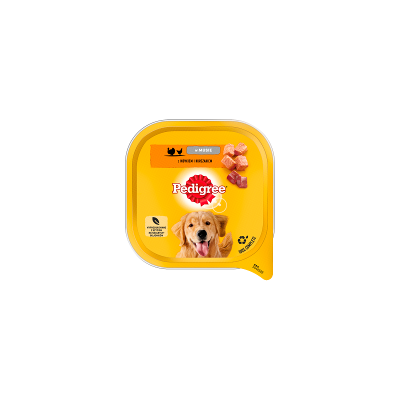 Pedigree Mokra karma dla psów w musie z indykiem i kurczakiem 300 g