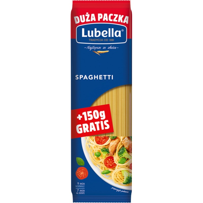 Makaron spaghetti Lubella 550 g (400g+150g gratis)